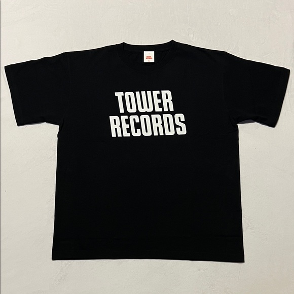 VINTAGE Black Tower Records T-Shirt NWOT